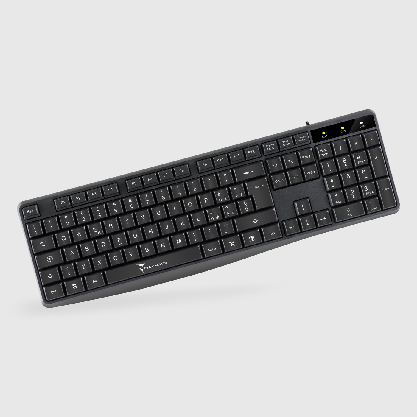 Techmade Tastiera Con Filo USB TM-K002 Nero