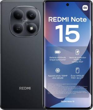 Xiaomi Redmi Note 15 6+128GB 6.77" NFC Black DS ITA