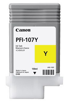 INK CANON PFI-107 GIALLO SERBATOIO PER IPF 770