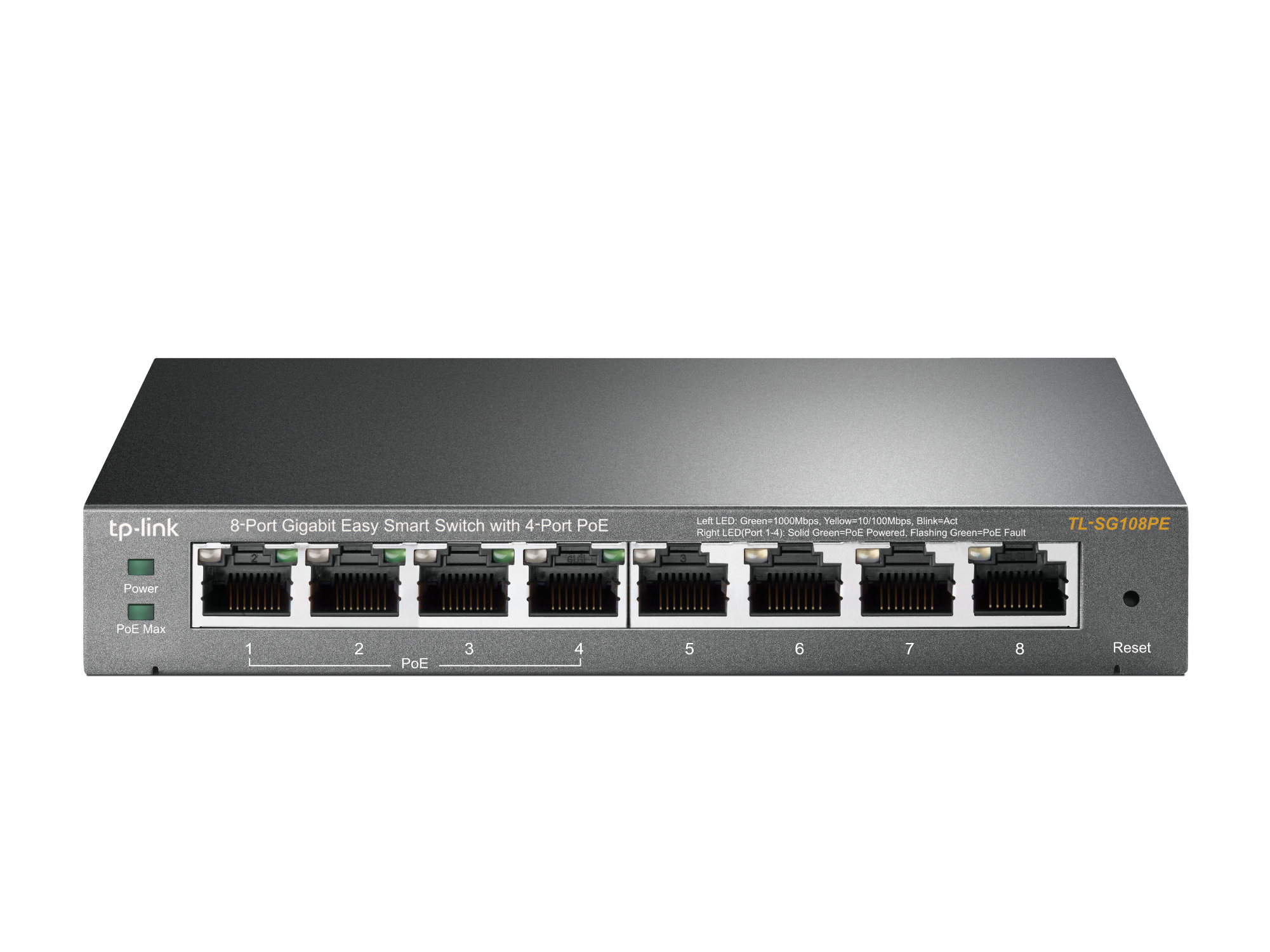 SWITCH 8P GIGABIT DI CUI 4P POE E TP-LINK METAL CASE