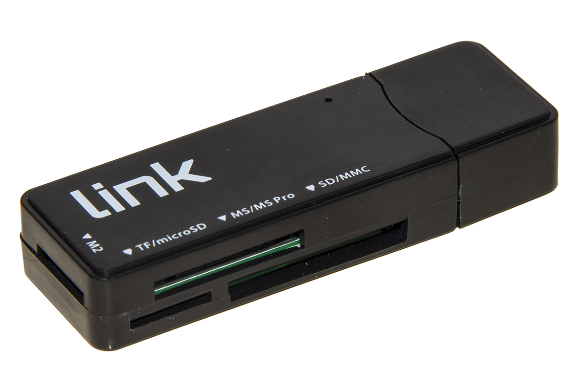 MINI LETTORE SCHEDE USB 3.0 BK MICRODSD/SD/MMC/MS/MSPRO/MSDUAL