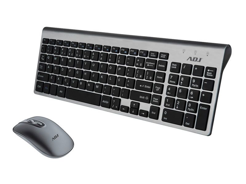 TASTIERA/MOUSE KIT WIFI PLATINUM GY 1000DPI 112TASTI MULTIPLUG&PLAY ADJ