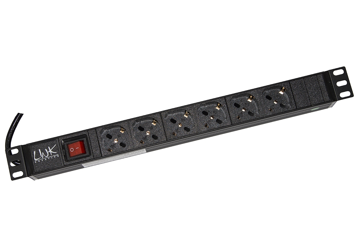ARMADIO RACK MULTIPRESA 6 PRESE 19 TRIPOLARI/SCHUKO CON …