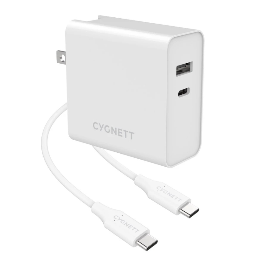 ALIMENTATORE 60WAT 2P USBC/USBA ADA TTATORI VIAGGIO(UK/USA/EU) CYGNETT