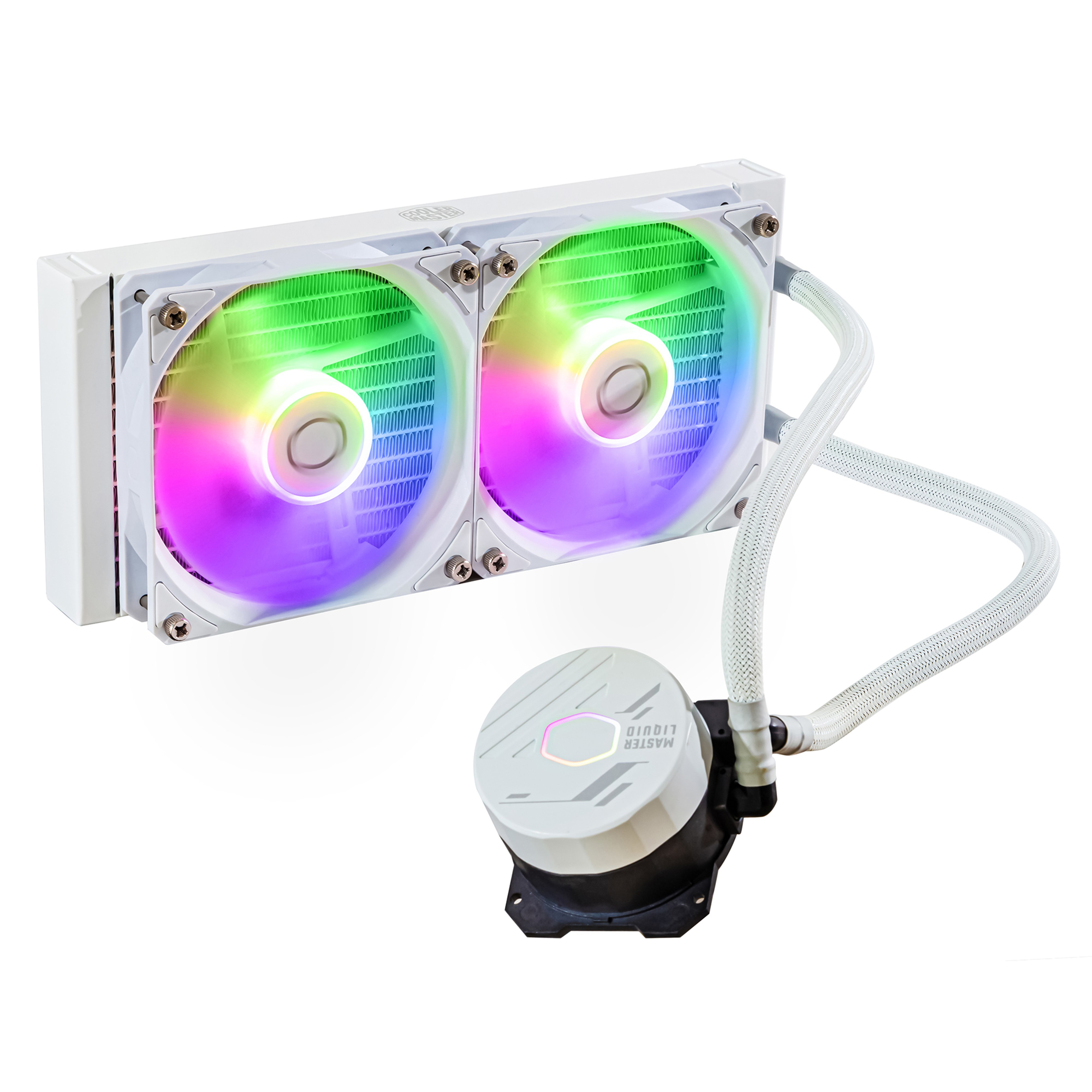 DISSIPATORE MASTERLIQUID 240L CORE LGA 1155>1700 AMD AM2>FM2+ ARGB WH