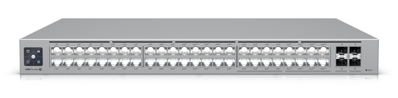 SWITCH 48P POE LAN GIGABIT UBIQUITI USW-PRO-MAX-48-POE L3 16P 2,5GBE