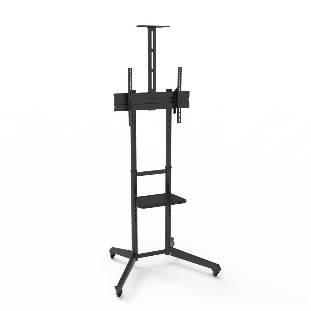 STAFFA PAVIMENTO TV FINO 600X400 NPF10313 LOAD 50KG CON RUOTE
