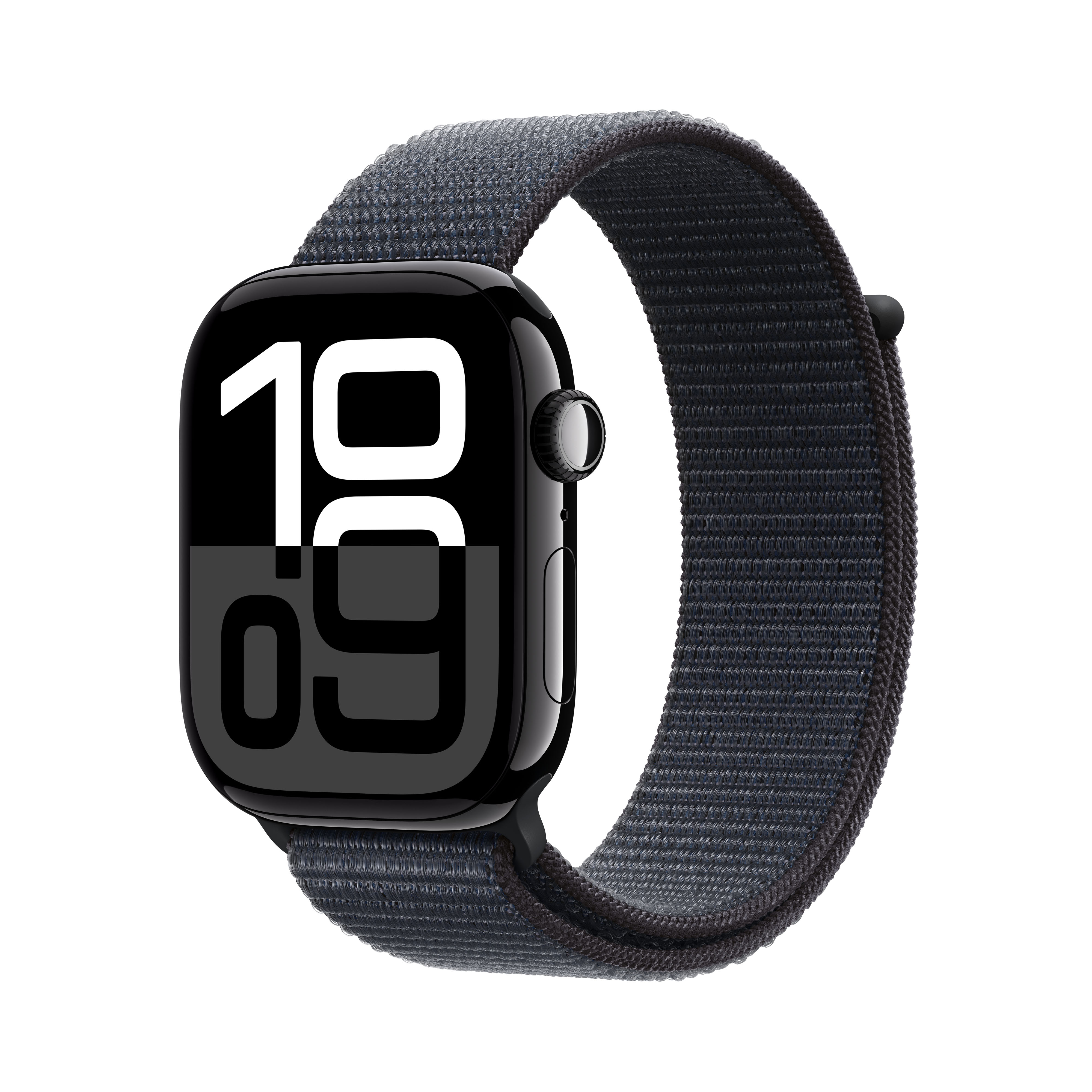 WATCH 10 46MM JET NERO CASSA ALLUM. CON CINTURINO LOOP NERO INCH.