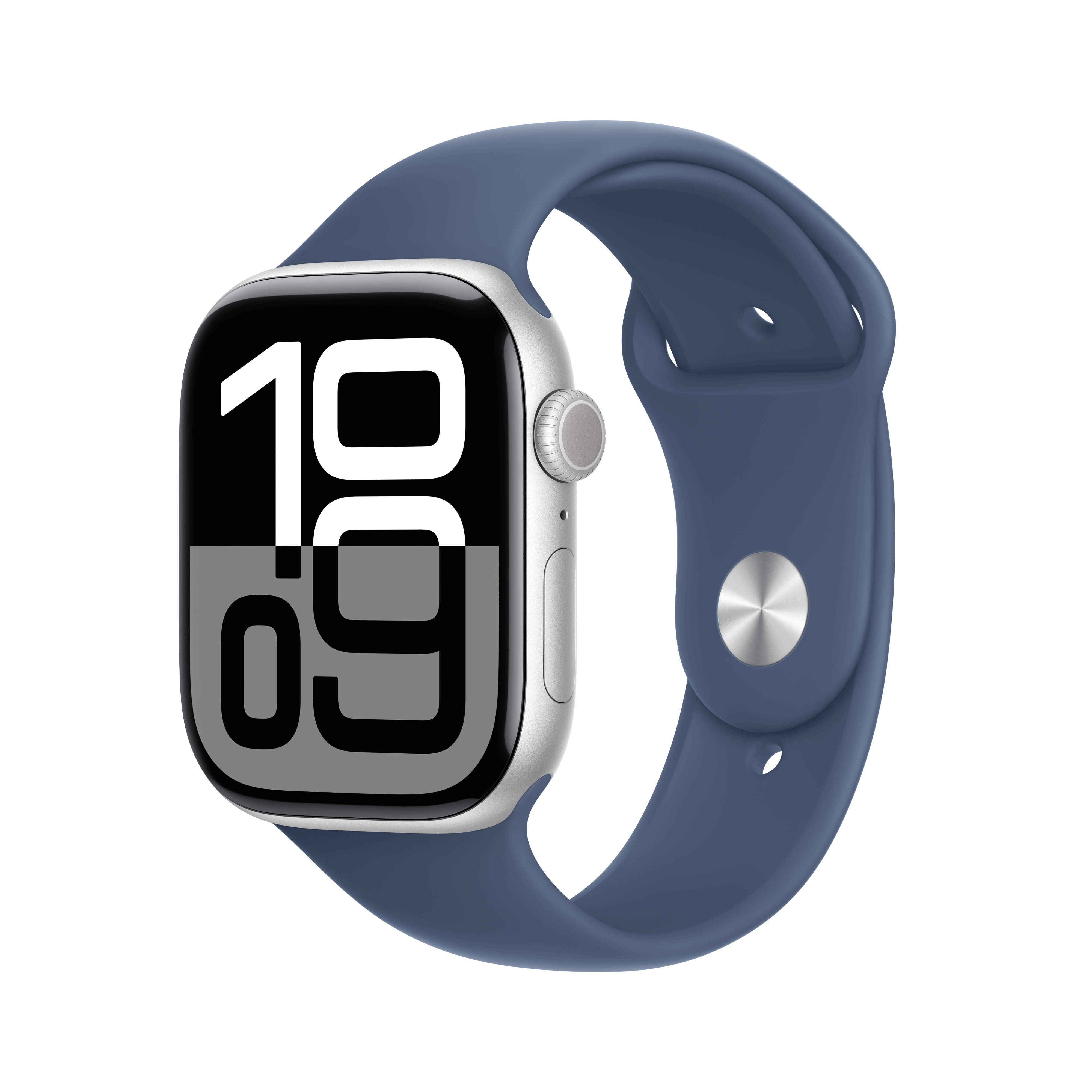 WATCH 10 46MM ALLUM.SILVER BLU SPORT BAND S/M