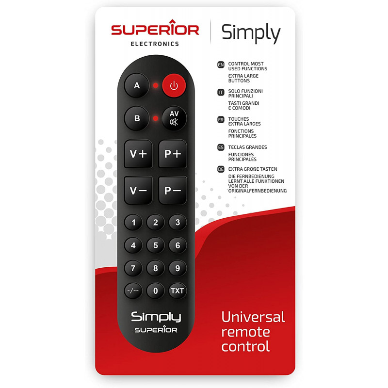 TELECOMANDO UNIVERSALE SUPERIOR SEMPLIFICATO SUPTLB002
