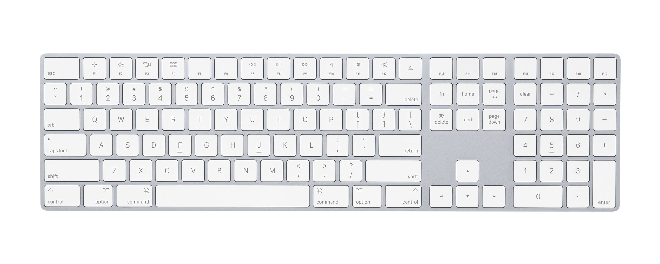 TASTIERA MAGIC APPLE+TAST.NUM INTER NAZIONALE INGLESE WIRELESS SILVER