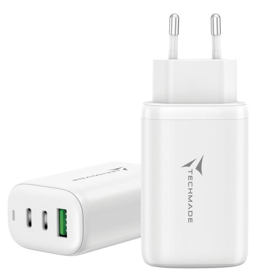 CARICA BATTERIA RAPIDO GAN 3P (2USB -C+1 USB-A) …