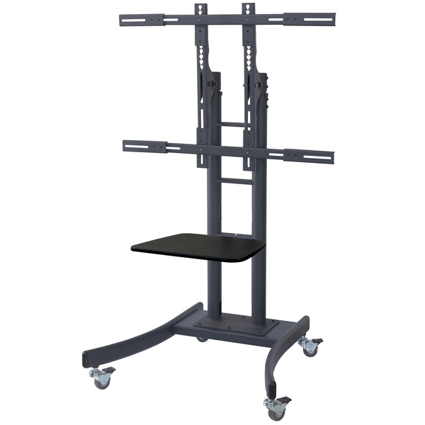STAFFA PAVIMENTO PER TV 37-100 LOAD 125KG 800X600 PIANO E RUOTE