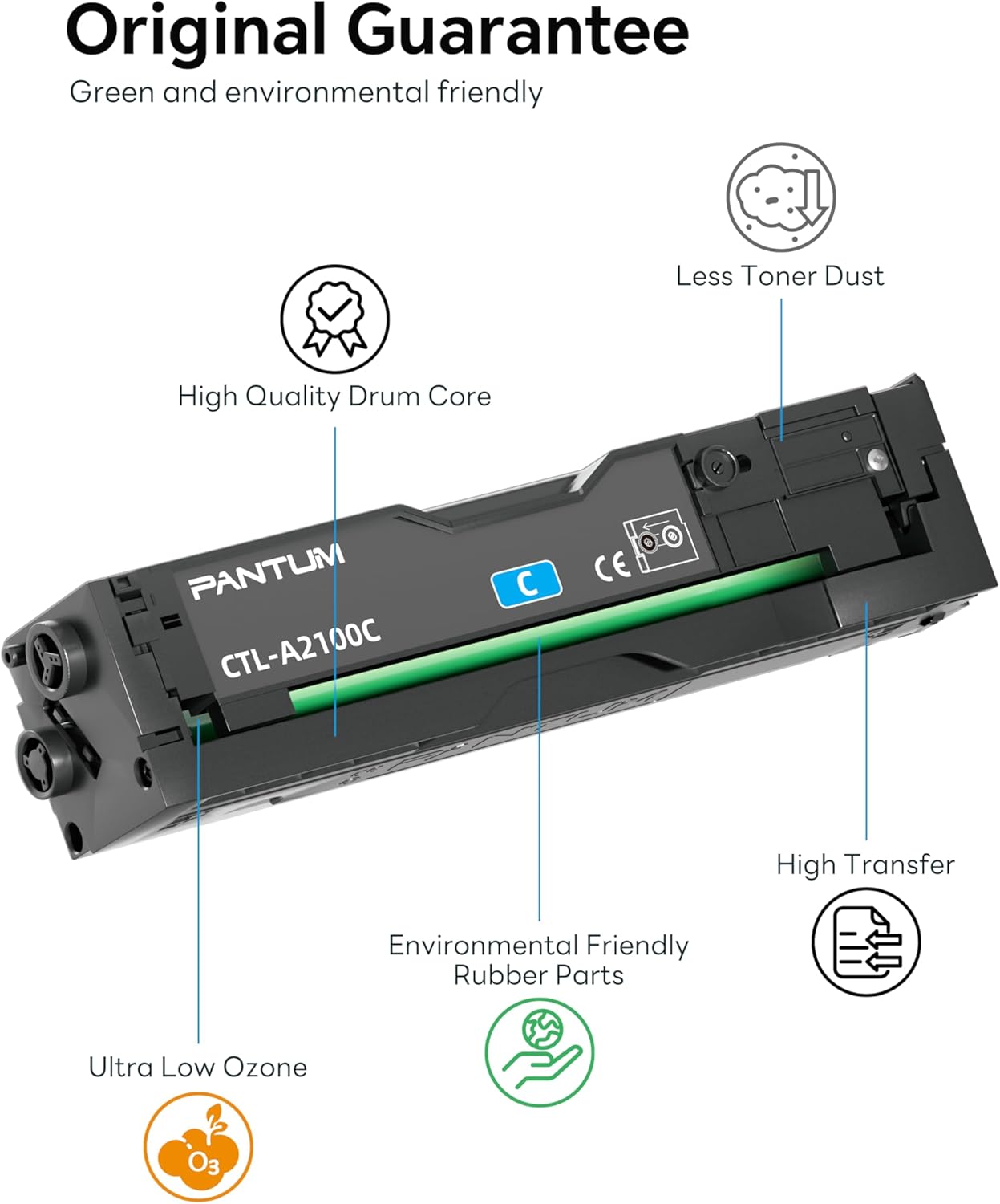 TONER PANTUM CTL-A2100C CIANO 1000 PER CM2100ADW 1000PG TONER+DRUM