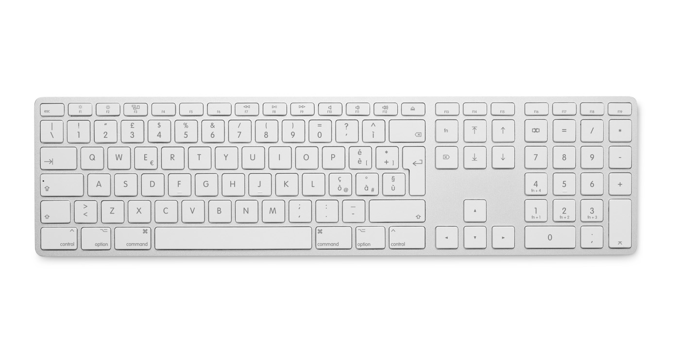TASTIERA WIFI LMP TAST.NUM.ITA WH ALLUMINIUM WHITE WKB-1243 X APPLE