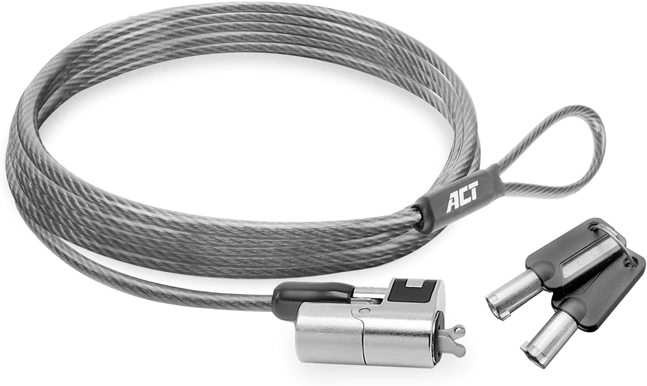 CAVO LUCCHETTO SICUREZZA NB 2MT CHIUSURA CON CHIAVE