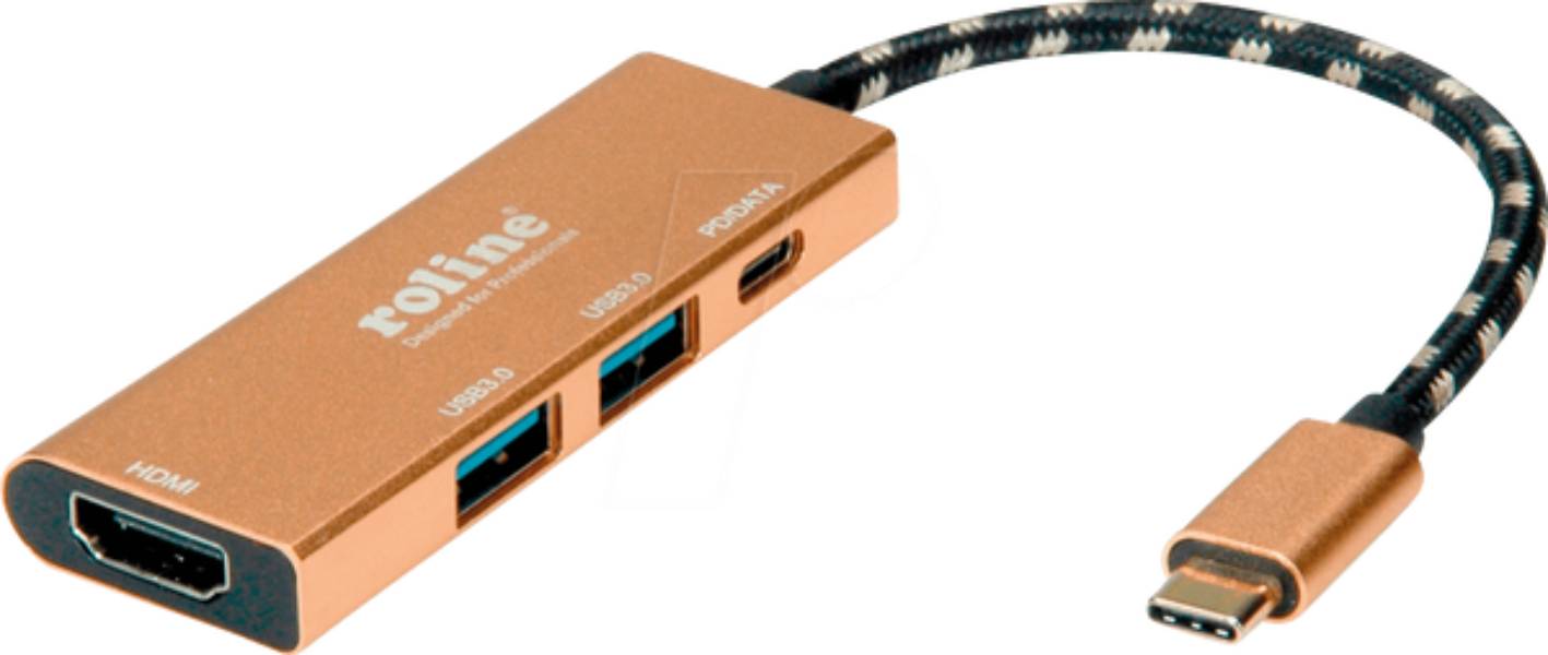 DOCKING STATION TYPE C 4IN1 1*HDMI 4K/2*USB 3.2/1*USB C PD