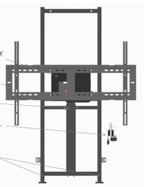 STAFFA DA MURO MOTORIZZATA VB-STND-104 800X600 75KG 6500 …