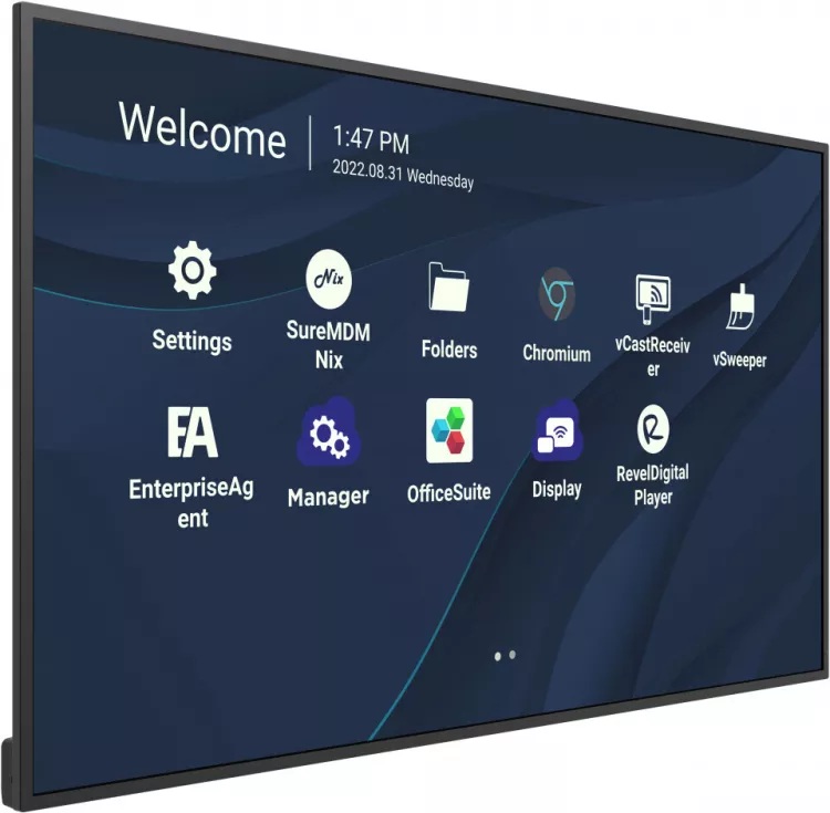 MON 98DS UHD 4K HDMI AND11 OPS MM USBC RJ45 24/7 500NIT 4/32 AND11