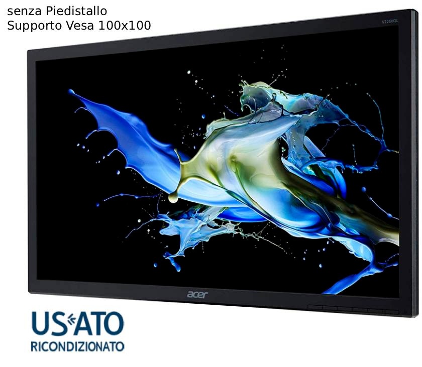 MON 22 REF ACER V226HQLBBD FHD BLK VGA/DVI SENZA PEDISTALLO