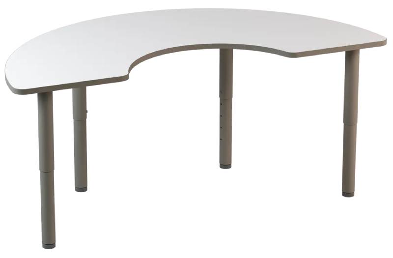 TAVOLO DELTA CON BORDO ARROTONDATO 180X90X H 52/58/64/70 …