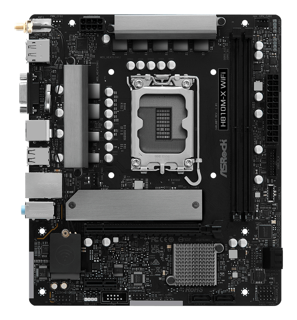 MB ASROCK H810M-X WIFI DDR5 ST1851