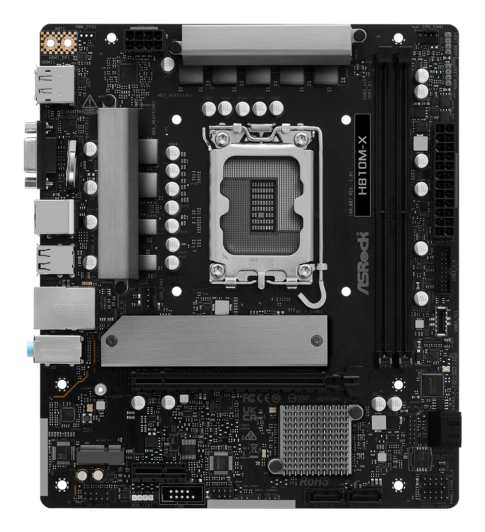 MB ASROCK H810M-X DDR5 ST1851