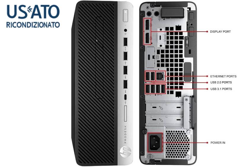 PC REF I5 16GB 256GB SFF W11P I5-10400F 600 G6 VGA 1GB