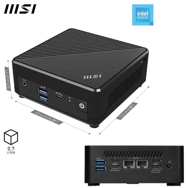 PC MSI CUBI NUC CELERON NO HDD/RAM CEL …