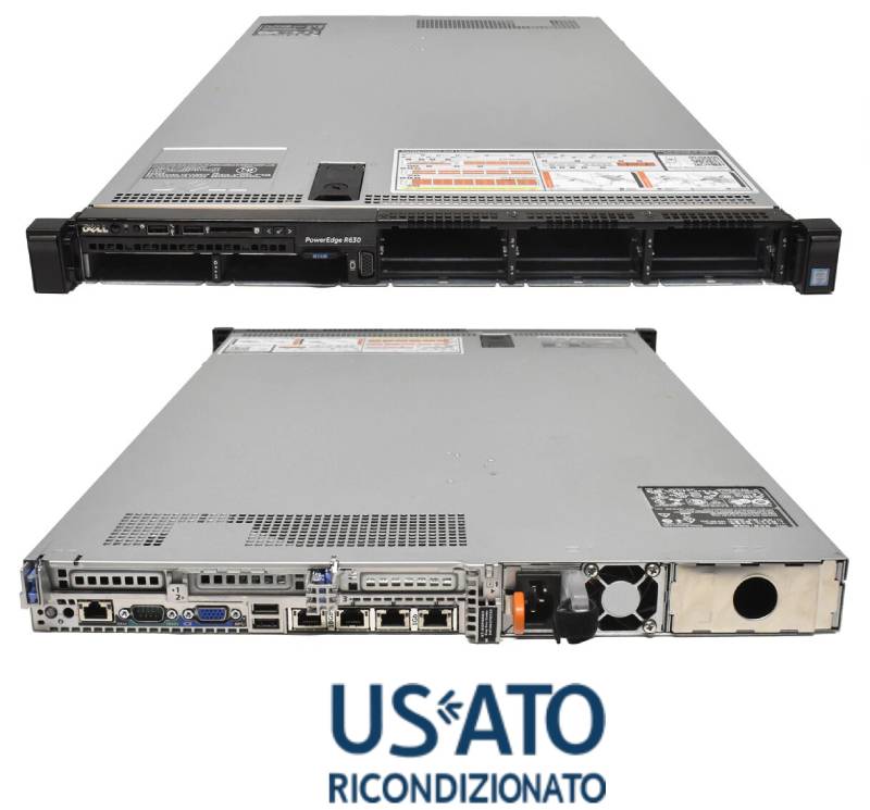 SERVER REF DELL R630 2XE5-2697 64GB 2X1,2TB SAS H330 2XPSU 8SFF V4