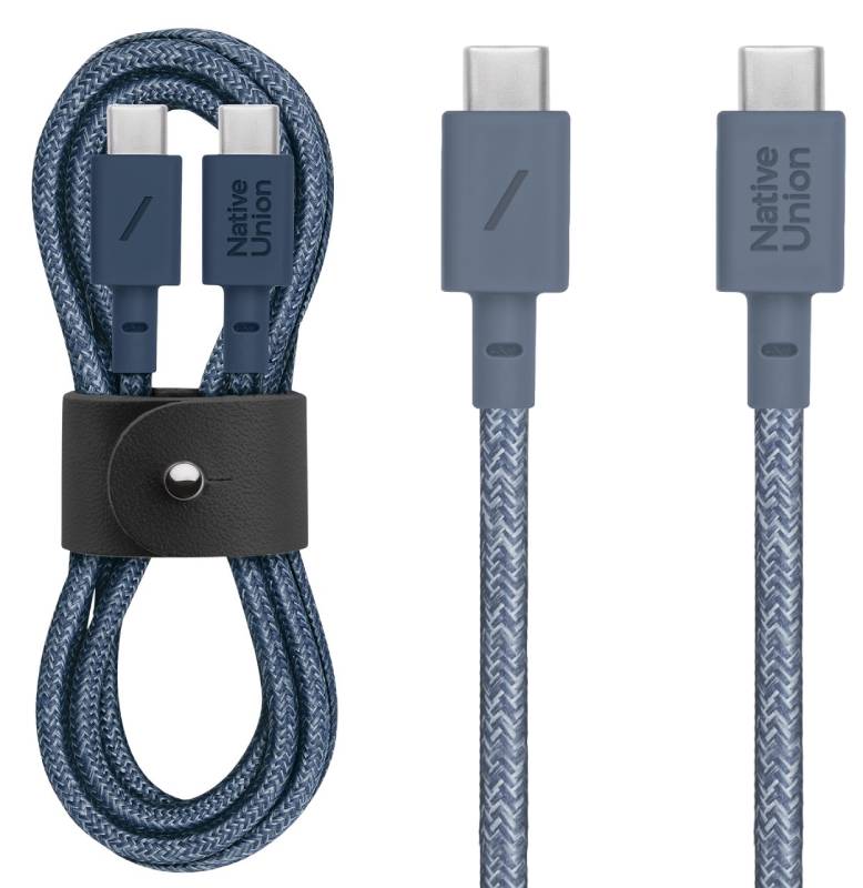BELT CABLE-TYPE-C-C-NAVY-1.2 USB-C TO USB-C NAVY