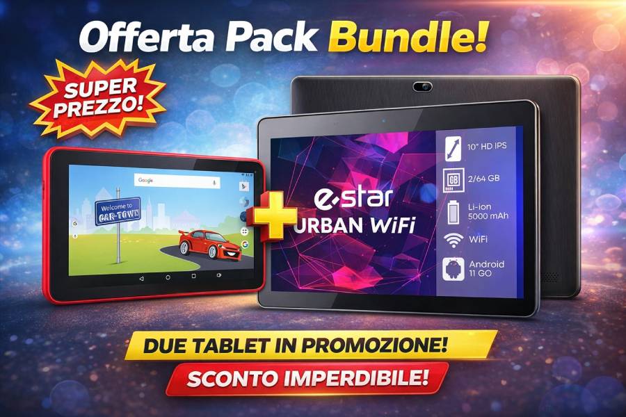 TABLET ESTAR CARS 7 + TABLET 10.1 SPECIAL BUNDLE!