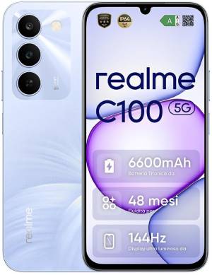 Realme C100 4+128GB 6.8" Blooming Purple DS ITA