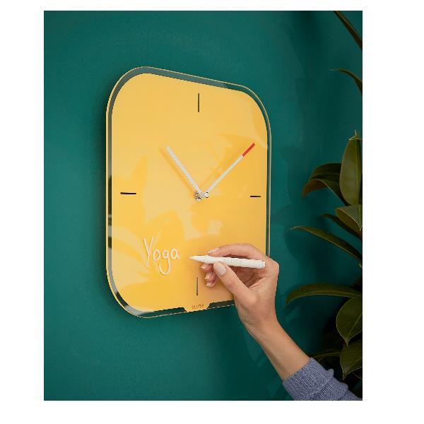 Leitz COSY orologio da parete giallo