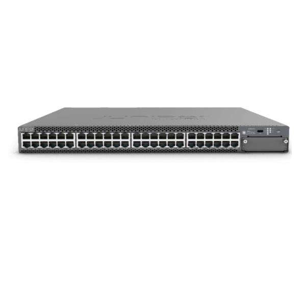 Juniper Networks EX Series EX2300-48P - Switch - L3 - gestito - 48 x 10/100/1000 (PoE+) + 4 x Gigabit SFP / 10 Gigabit SFP+ - flusso d'aria da laterale a laterale - desktop, montabile su rack - PoE+ (740 W)