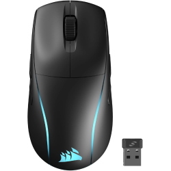 Corsair M75, Ambidestro, Ottico, RF Wireless, 26000 DPI, Nero