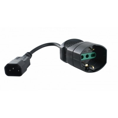 CAVO PER UPS CONVERTITORE SPINA IEC PRESA SCHUKO …