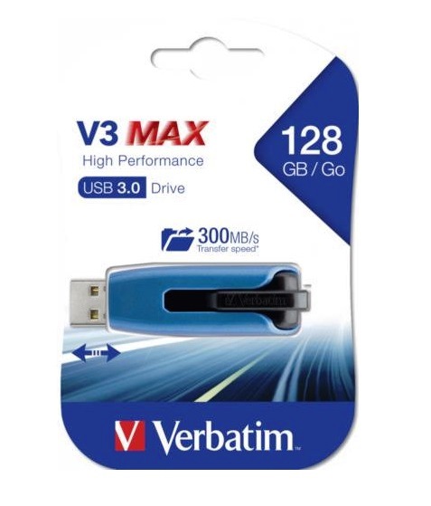 PEN DRIVE 128 GB V3 MAX STORE'N'GO USB3.0 (49808) BLU