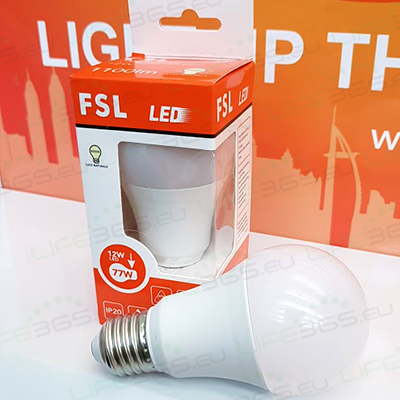 LAMPADA LED GOCCIA A60 9W E27 LUCE FREDDA (FLA60B9W65K27)