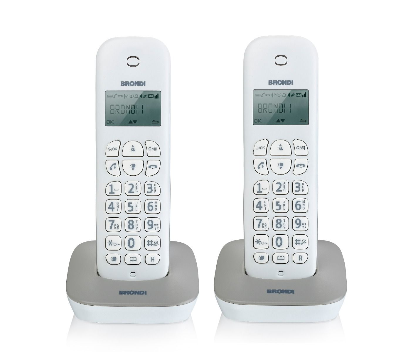 TELEFONO CORDLESS GALA TWIN BIANCO/GRIGIO