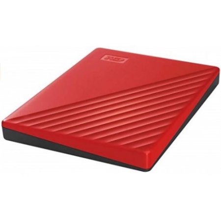 WD My Passport WDBYVG0020BRD - HDD - crittografato - 2 TB - esterno (portatile) - USB 3.2 Gen 1 - 256 bit AES - rosso