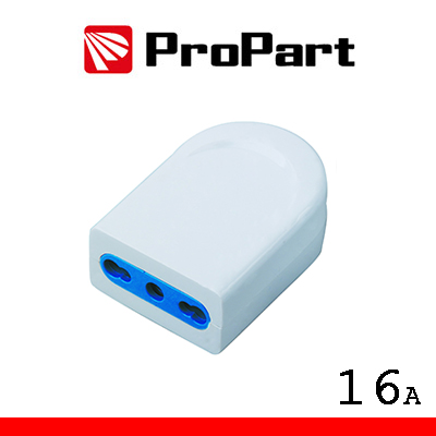 PRESA 10/16A 2P+T POLYBAG BIANCA