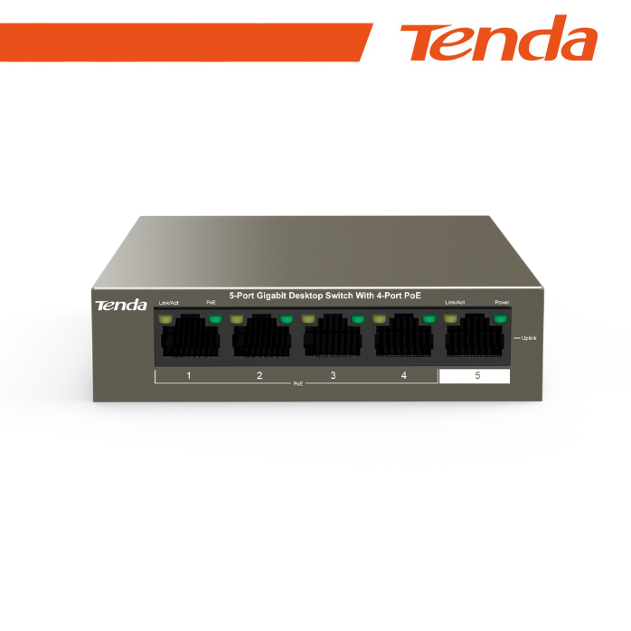 SWITCH RETE 5 PORTE 10/100/1000 TEG1105P-4-63W POE