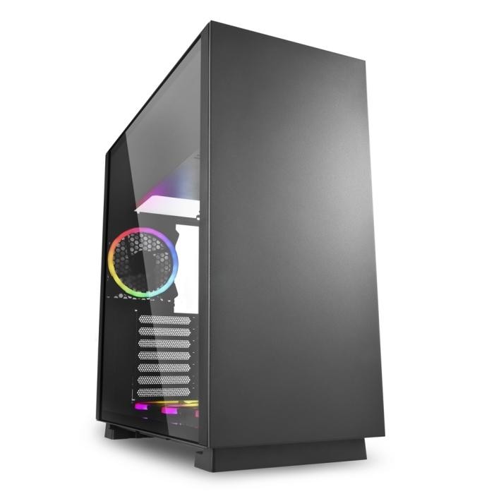 (RICONDIZIONATO) CASE PURE STEEL BLACK RGB ATX VETRO …