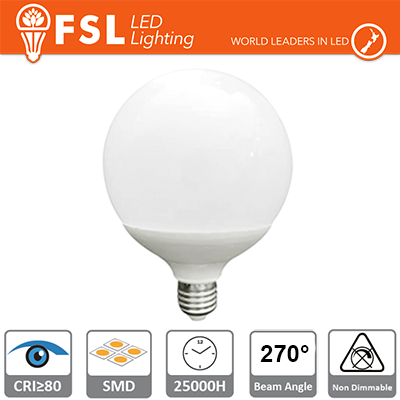LAMPADA LED GLOBO E27 24W 3000K LUCE CALDA (FLG12024W30K27)