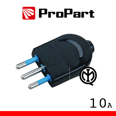 PRESA 10A 2P+T POLYBAG NERA