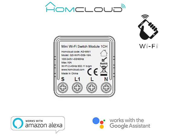 MODULO INTERRUTTORE MINI 1 CANALE WIFI (AS-MM1)