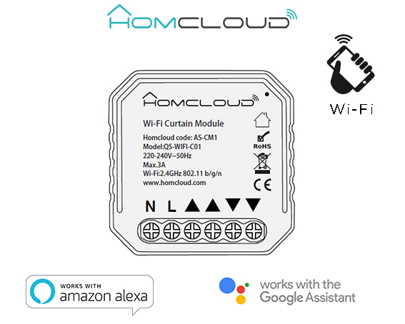 MODULO TAPPARELLE INTELLIGENTE WIFI DA INCASSO (AS-CM1)