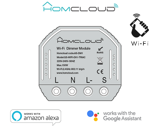MODULO DIMMER INTELLIGENTE WI-FI DA INCASSO (AS-DM1)