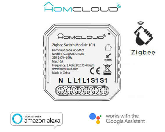 MODULO INTERRUTTORE 1 CANALE ZIGBEE (AS-SMZ1)